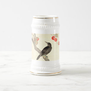 Caneca De Cerveja 柿 に 烏, 抱 Persimmon e Crow, Hōitsu