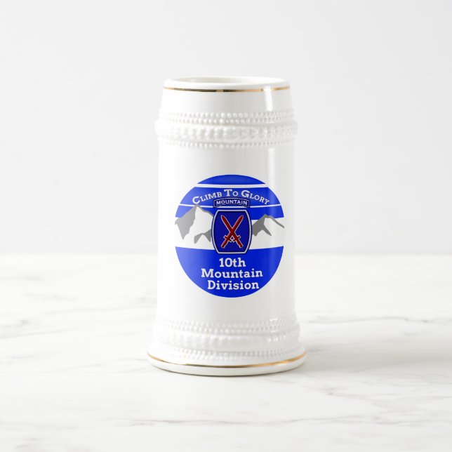 Caneca De Cerveja 10ª Divisão de Montanha  (Centro)