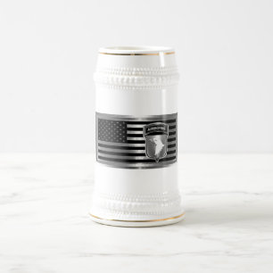 Caneca De Cerveja 101ª Divisão Aerotransportada com Bandeira America