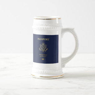 Caneca De Cerveja [200] Cobrir Americano de Passaportes