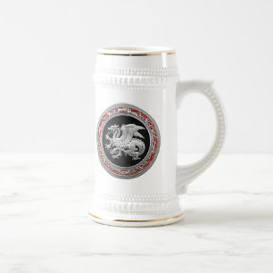 Caneca De Cerveja [200] Dragão islandês, Landvæ ttir [Prata]