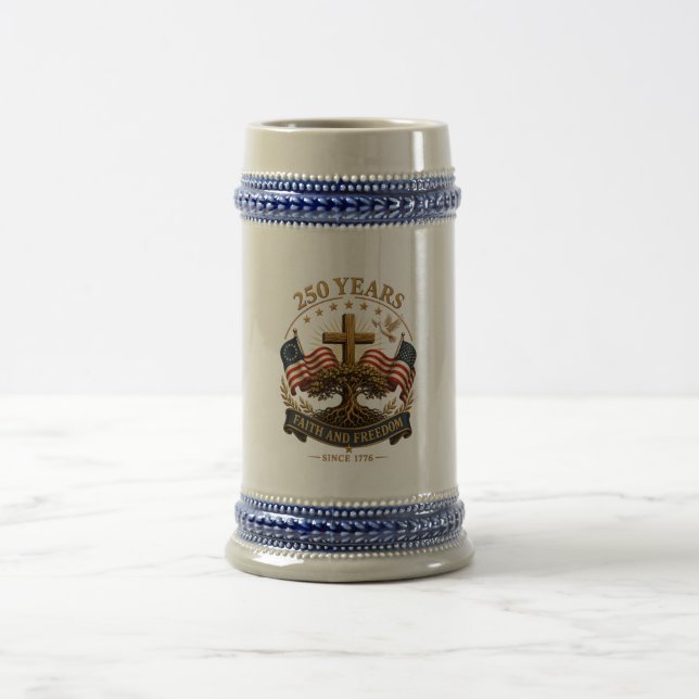 Caneca De Cerveja 250 Anos Fé e Liberdade (Centro)