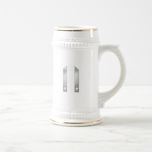 Caneca De Cerveja 3-D Olhe o furo do padre prateado (Direita)