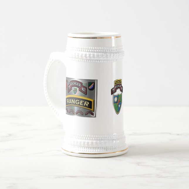 Caneca De Cerveja 75º Regimento Ranger  (Frente Esquerda)
