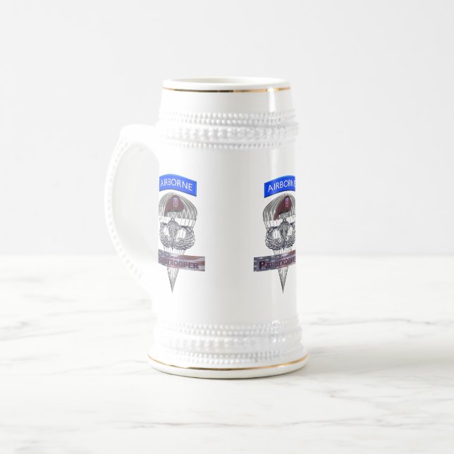 Caneca De Cerveja 82ª Divisão Aerotransportada (Frente Esquerda)
