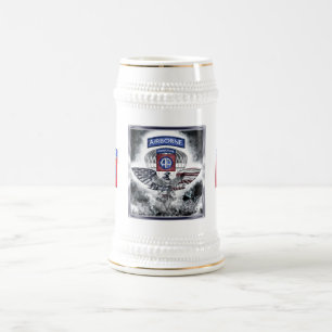 Caneca De Cerveja 82.a Divisão Aerotransportada Design explosiva