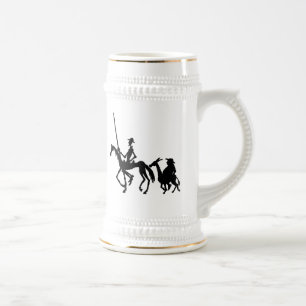 Caneca De Cerveja A arte gráfica de Don Quixote e de Sancho Panza