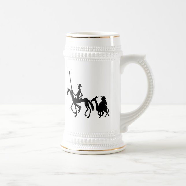 Caneca De Cerveja A arte gráfica de Don Quixote e de Sancho Panza (Direita)