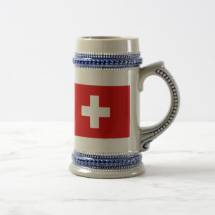 Caneca De Cerveja A bandeira da suiça