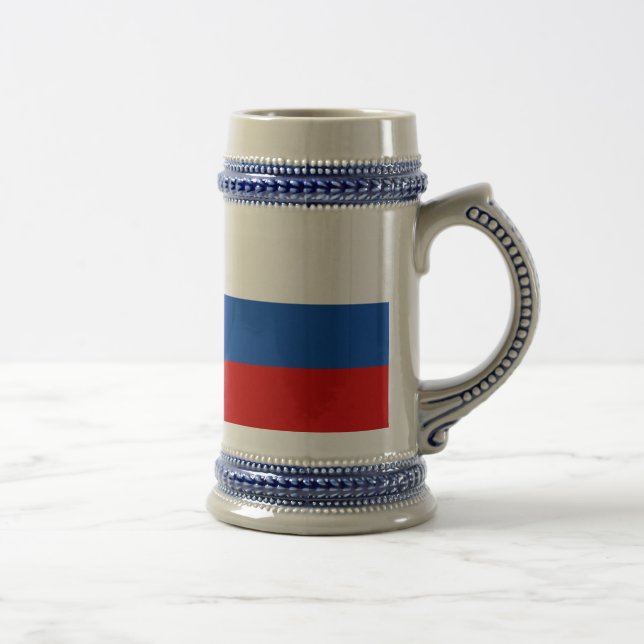 Caneca De Cerveja A bandeira de Rússia (Direita)