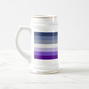 Caneca De Cerveja A bandeira do orgulho lésbico butch da SlipperyJoe