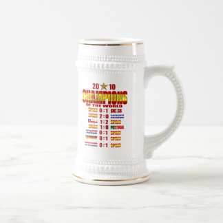 Caneca De Cerveja A estrada da espanha ao mundo 2010 da vitória