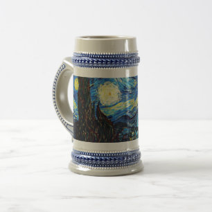 Caneca De Cerveja A famosa pintura de Van Gogh, Noite Estrelada