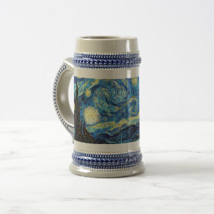 Caneca De Cerveja A famosa pintura de Van Gogh, Noite Estrelada