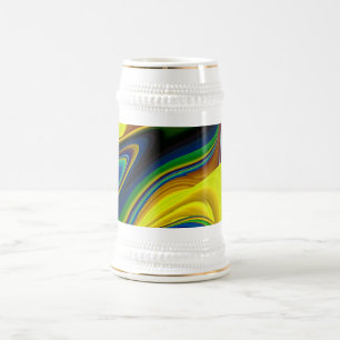 Caneca De Cerveja A Mágica do Verão, Abstrato 3D Art