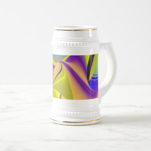 Caneca De Cerveja A Mágica do Verão, Abstrato 3D Art