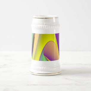 Caneca De Cerveja A Mágica do Verão, Abstrato 3D Art