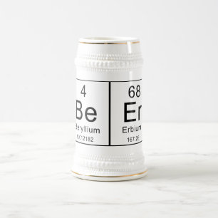 Caneca De Cerveja A mesa periódica soletra a cerveja!