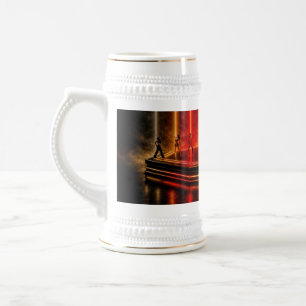 Caneca De Cerveja A performance de dança de SlipperyJoe celebrando o