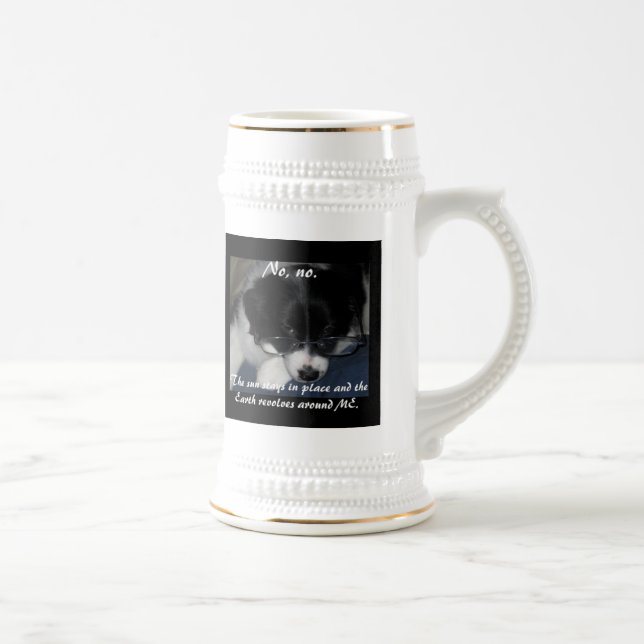 caneca de cerveja "A Terra Revola-Se Em Mim" (Direita)