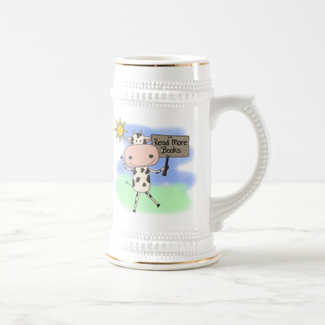 Caneca De Cerveja A vaca leu mais livros (Direita)