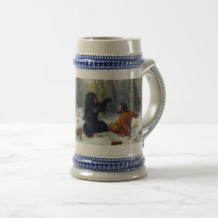 Caneca De Cerveja A Vida de um Caçador Um Apuro Arthur Tait 1856