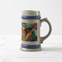 Caneca De Cerveja Abstração Gráfica