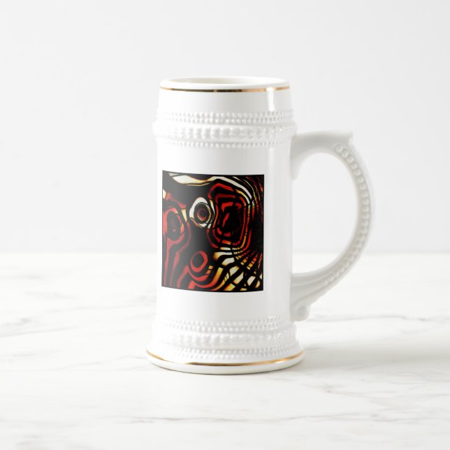 Caneca De Cerveja Abstrato Art (Direita)