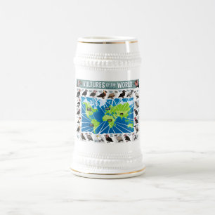 Caneca De Cerveja Abutres do mapa do mundo