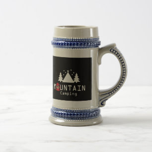 Caneca De Cerveja acampamento na montanha