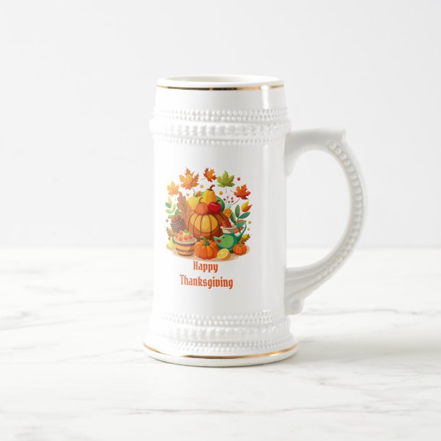 Caneca De Cerveja Ação de Graças (Direita)