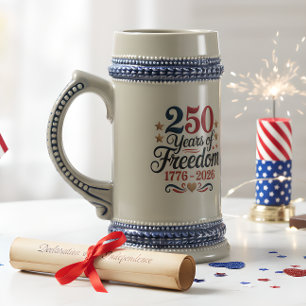 Caneca De Cerveja Acessórios para Bebidas do 250º Aniversário da Amé