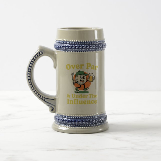 Caneca De Cerveja Acima do Par e Sob Influência de Golfe e Bebida  (Esquerda)