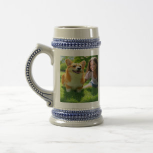 Caneca De Cerveja Adicionar Personalização de Foto Pet Personalizar