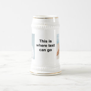 Caneca De Cerveja Adicionar sua própria foto e/ou texto