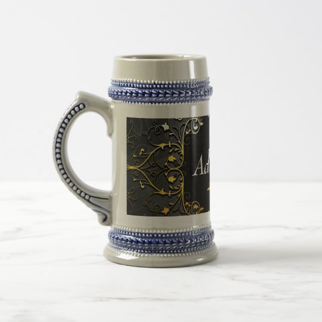 Caneca De Cerveja Adicione seu nome e inicial (Esquerda)
