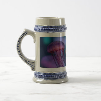 Caneca De Cerveja Água-viva de cores vívidas