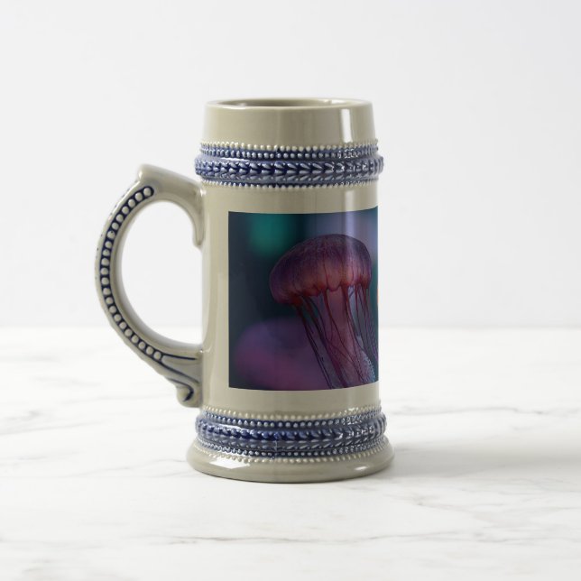 Caneca De Cerveja Água-viva de cores vívidas (Esquerda)