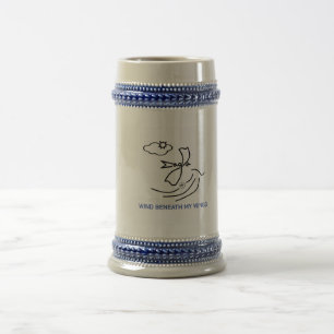 Caneca De Cerveja Águia de Elfabetz - Vento por baixo das minhas Asa