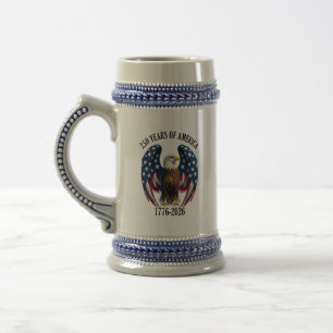 Caneca De Cerveja Águia Patriótica Americana 250 Anos 1776-2026