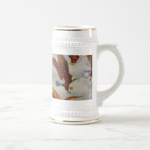 Caneca De Cerveja Águias Baldas em Voo