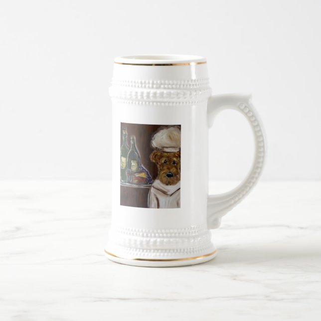 Caneca De Cerveja Airedale Terrier (Direita)