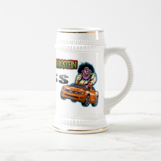 Caneca de cerveja alaranjada de Chevy Camaro SS - (Direita)