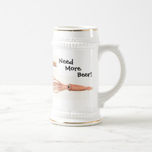 Caneca De Cerveja Alcance de 2 calamares gigantes