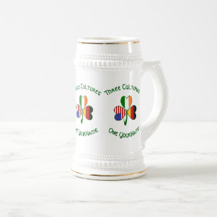 Caneca De Cerveja Alemão Irlandês EUA Flags Shamrock Personalizado