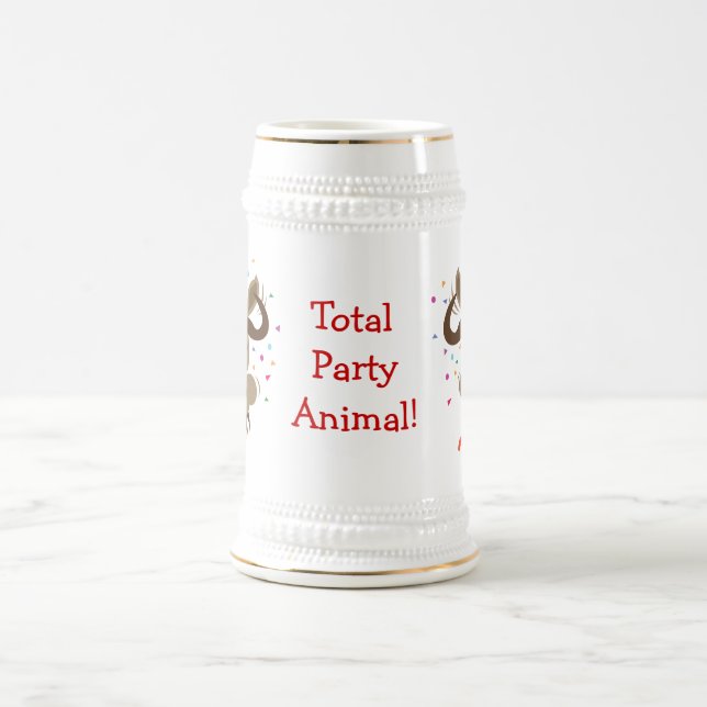 Caneca De Cerveja Algum animal de partido de Stuff_Total do Gnu (Centro)