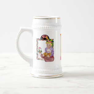 Caneca De Cerveja Alice, o hatter louco e a rainha vermelha