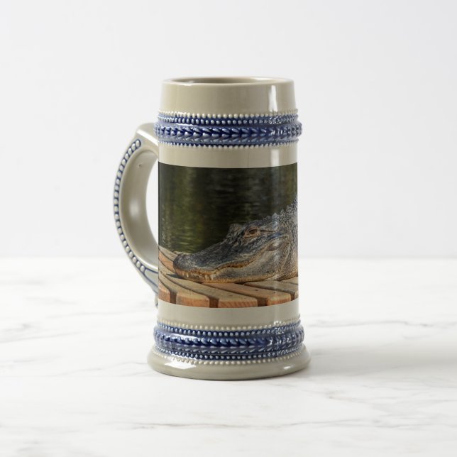 Caneca De Cerveja Alligator no Parque Estadual da Vida Selvagem de H (Frente Esquerda)