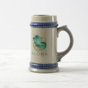Caneca De Cerveja Aloha Tropical