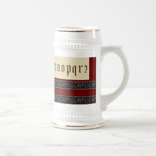 Caneca De Cerveja Alphabet Mug